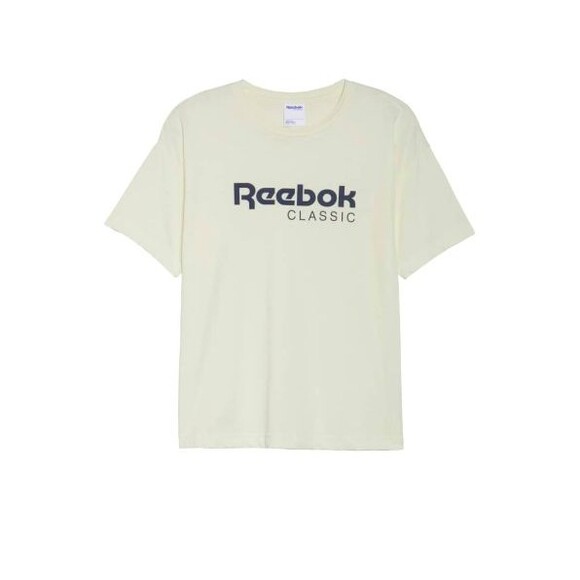 NWT Reebok Classic Elevated Tee Off White Size Small S - Picture 2 of 9